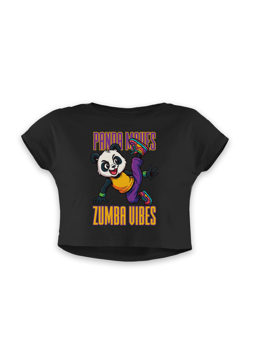 Panda Moves Zumba Vibes - Crop Top
