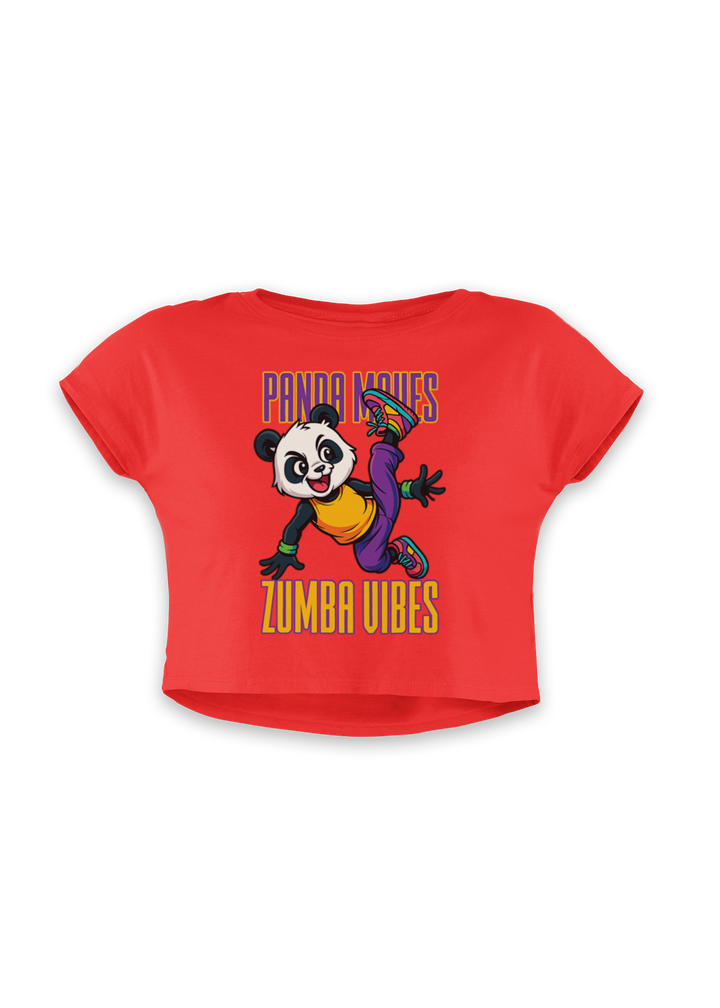 Panda Moves Zumba Vibes - Crop Top