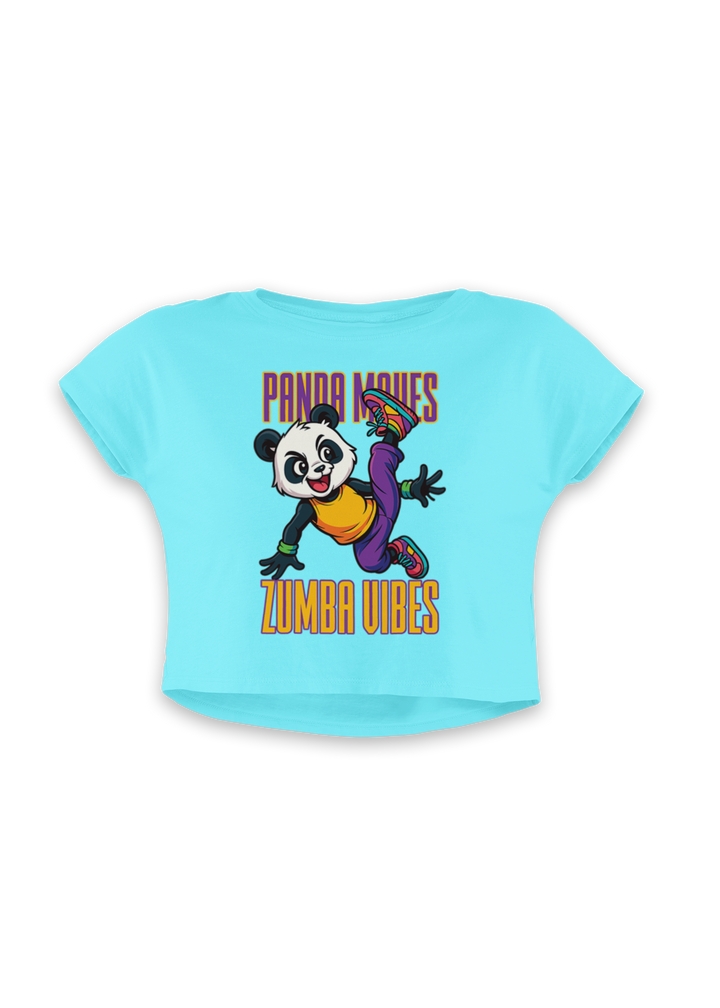 Panda Moves Zumba Vibes - Crop Top