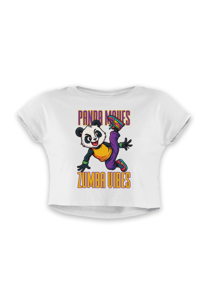 Panda Moves Zumba Vibes - Crop Top