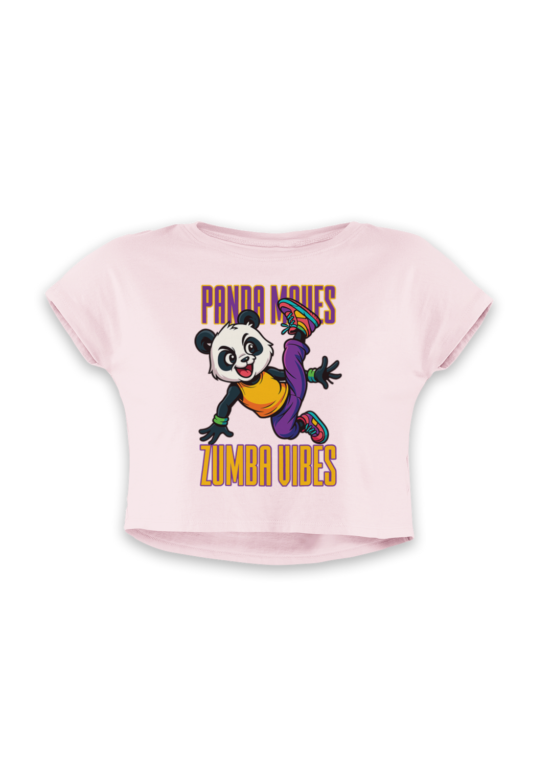 Panda Moves Zumba Vibes - Crop Top