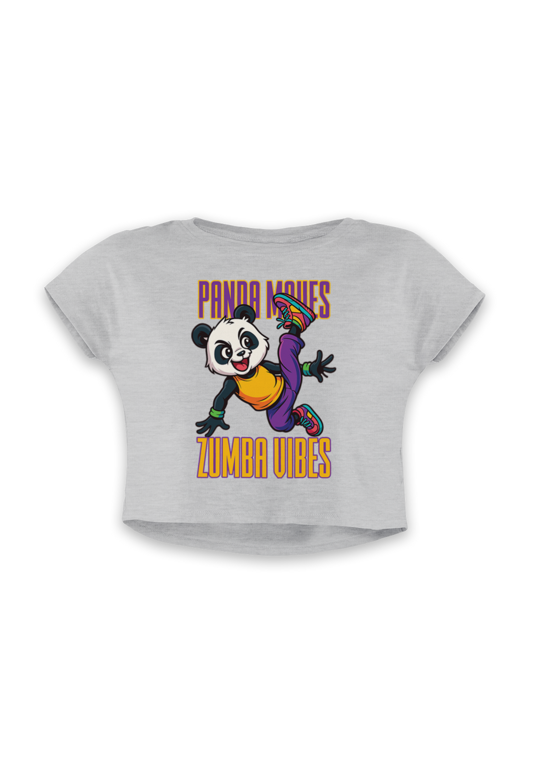 Panda Moves Zumba Vibes - Crop Top