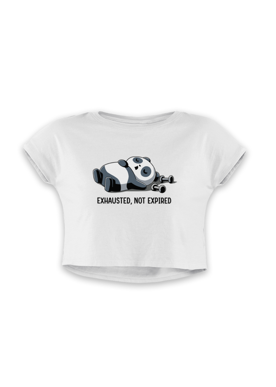 Exhausted, Not Expired - Women's Crop Top