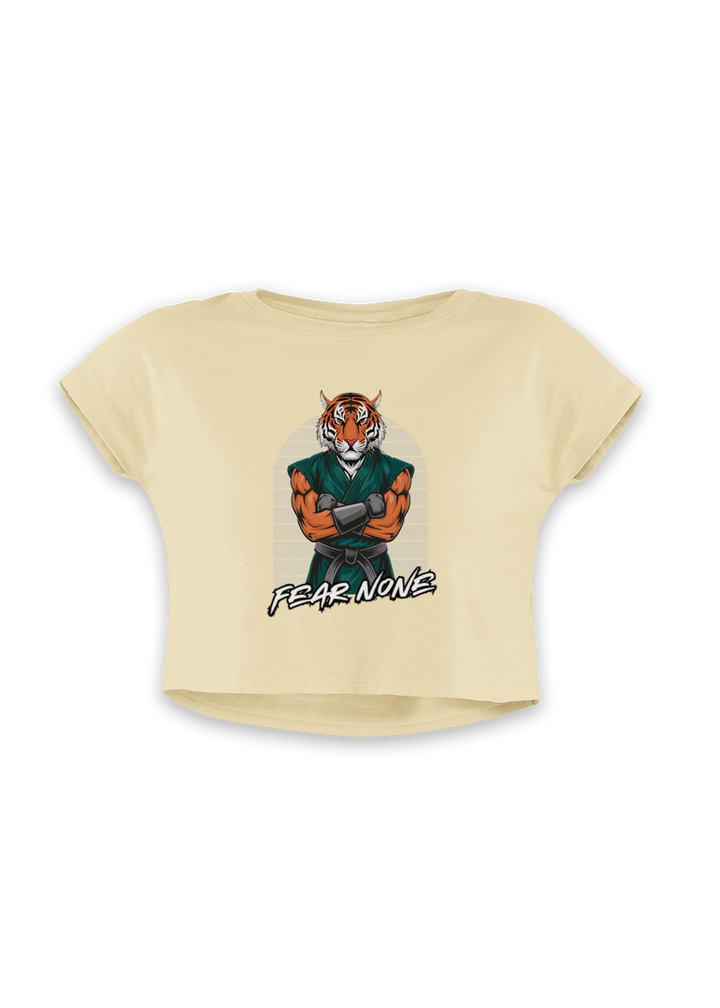 Tiger Warrior Fear None Crop Top