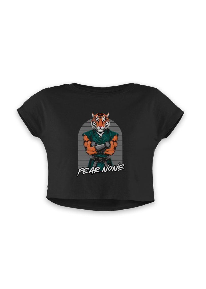 Tiger Warrior Fear None Crop Top