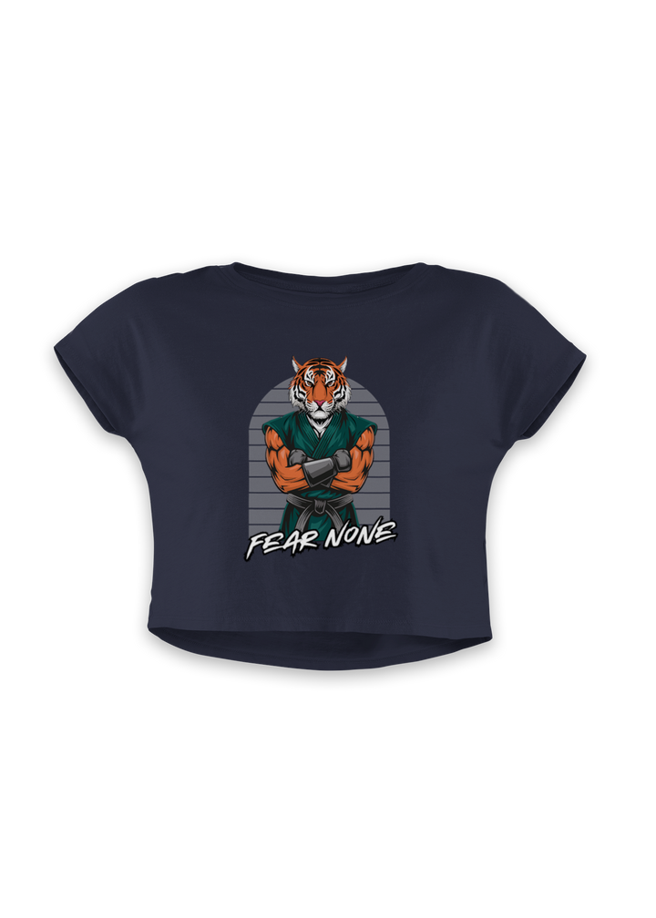 Tiger Warrior Fear None Crop Top