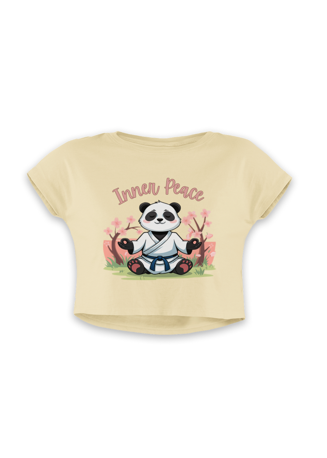 Zen Spirit Panda Crop Top