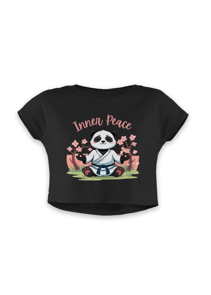 Zen Spirit Panda Crop Top