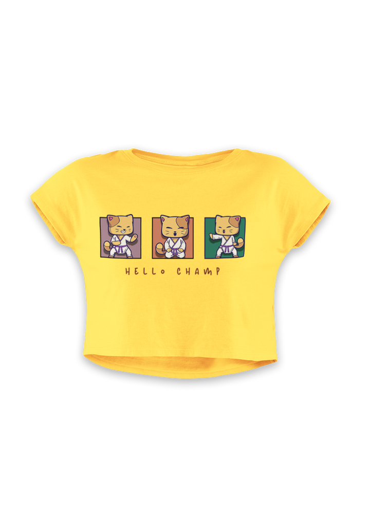 Women's Hello Champ Crop Top