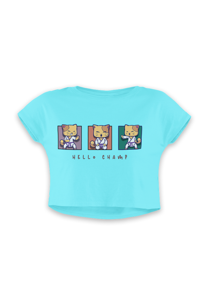 Women's Hello Champ Crop Top