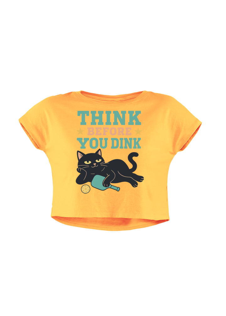 Think Before You Dink - Women's Crop Top