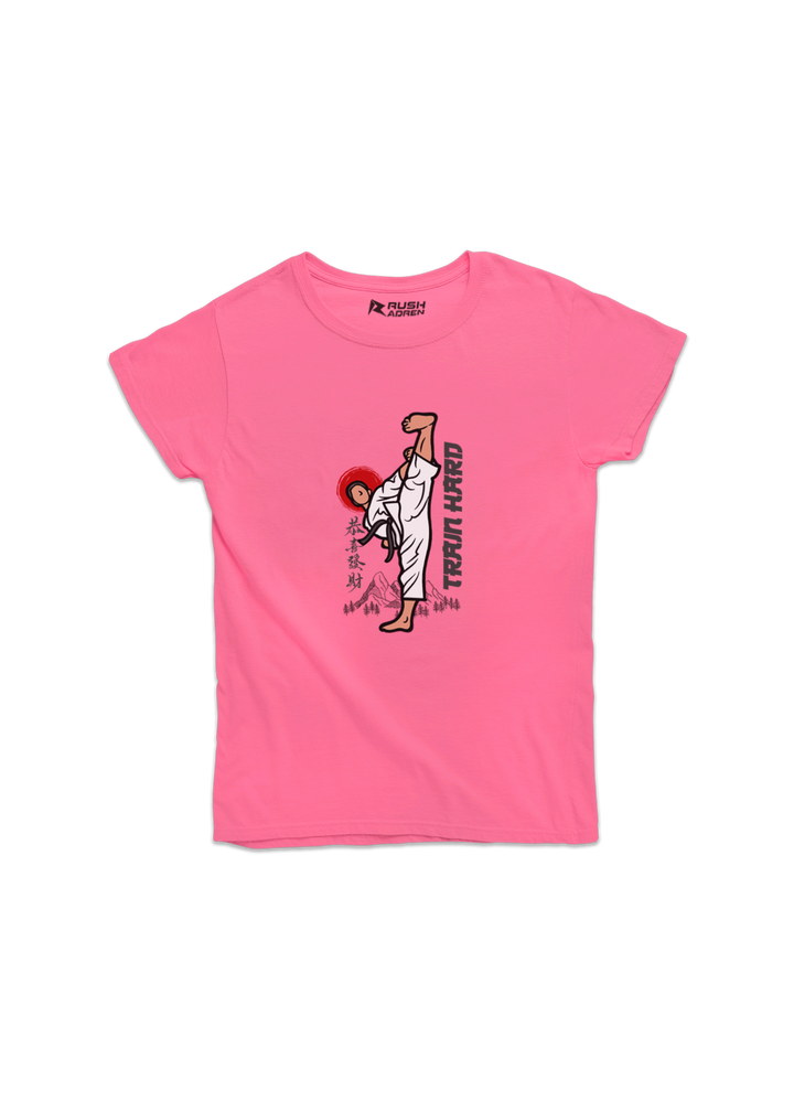 Girls Train Hard Karate Classic T-Shirt