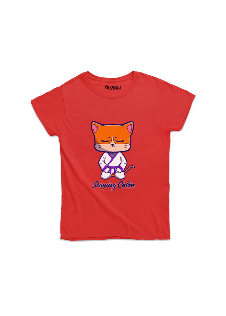 Zen Cat Karate Girls Classic T-Shirt