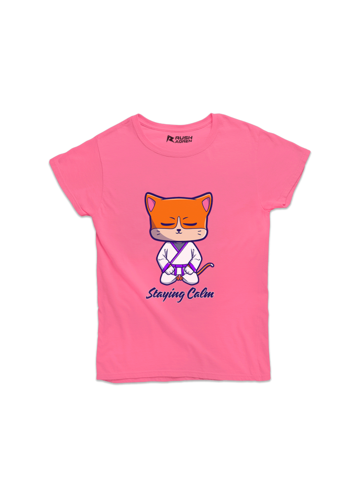 Zen Cat Karate Girls Classic T-Shirt