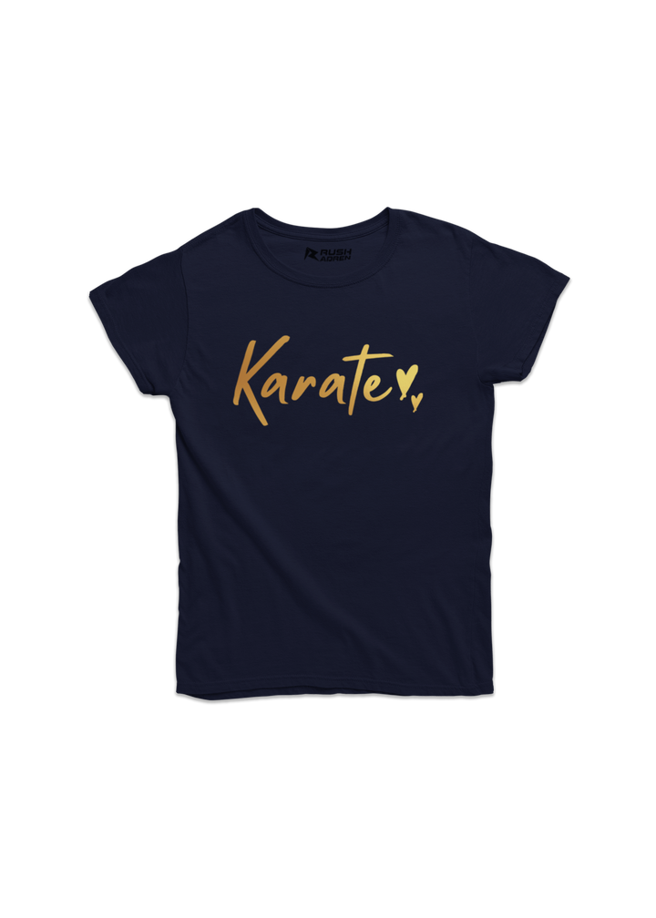 Girls Gold Printed Classic T-Shirt