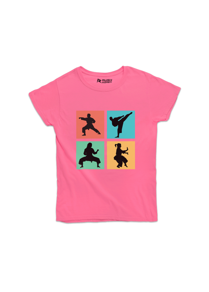 Girls Karate Moves Classic T-Shirt