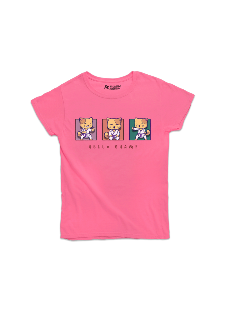 Girls Hello Champ Classic T-Shirt