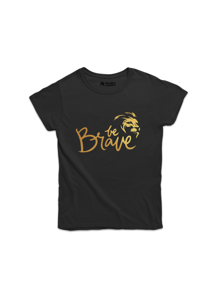 Girls Gold Printed Classic T-Shirt