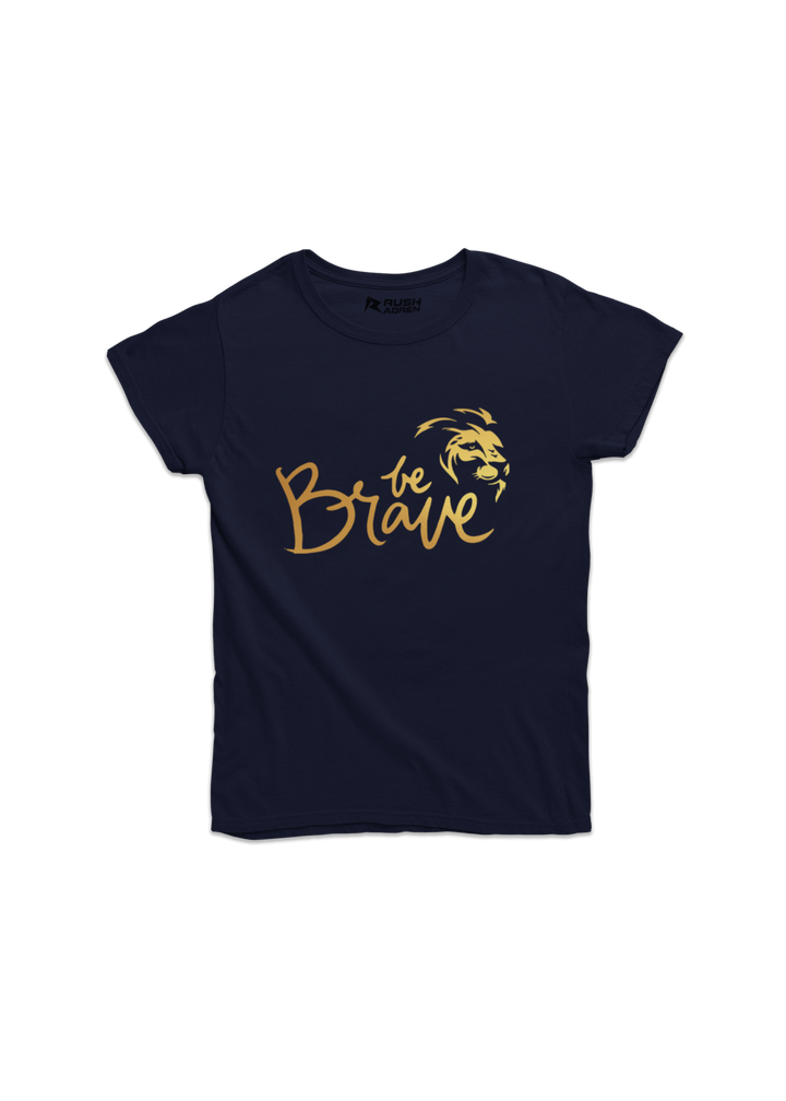 Girls Gold Printed Classic T-Shirt