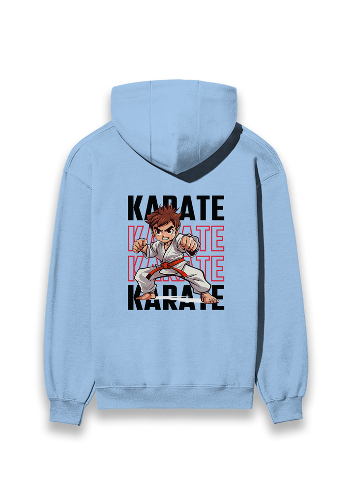 Karate Action Comic Style Hoodie