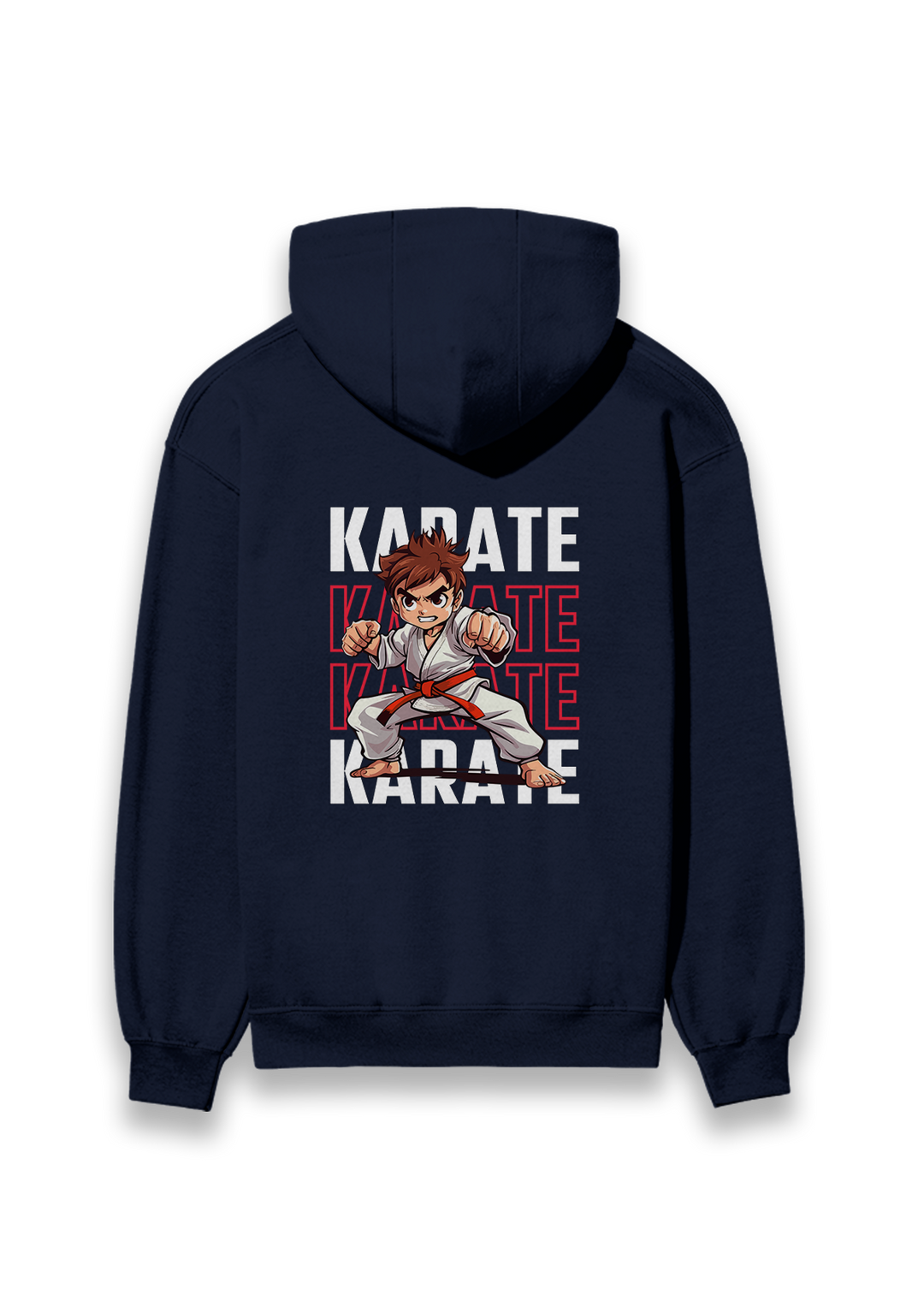 Karate Action Comic Style Hoodie