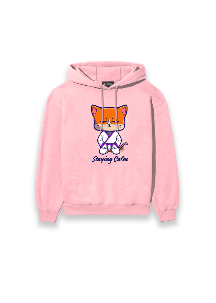 Zen Cat Karate Girls Hoodie