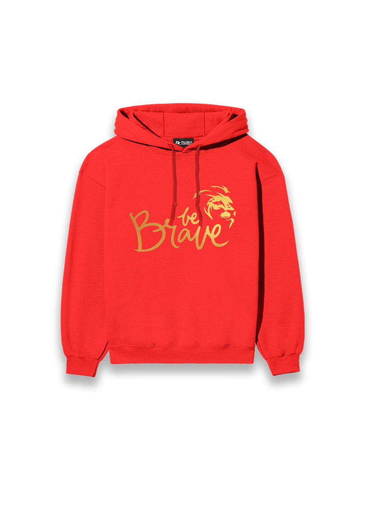 Girls Gold Printed Classic Hoodie