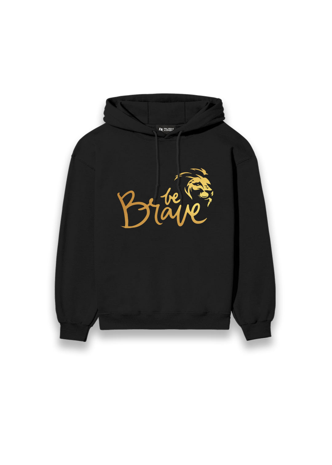 Girls Gold Printed Classic Hoodie