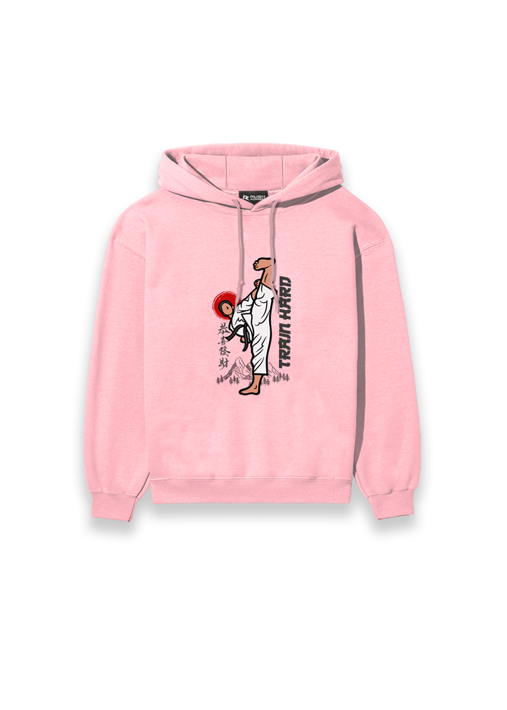 Girls Train Hard Karate Hoodie