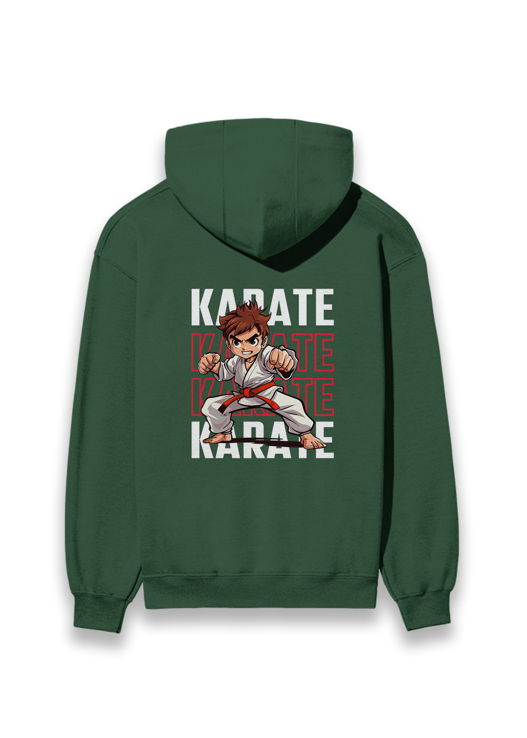 Karate Action Comic Style Hoodie