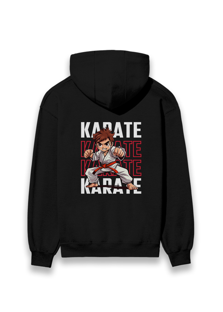 Karate Action Comic Style Hoodie