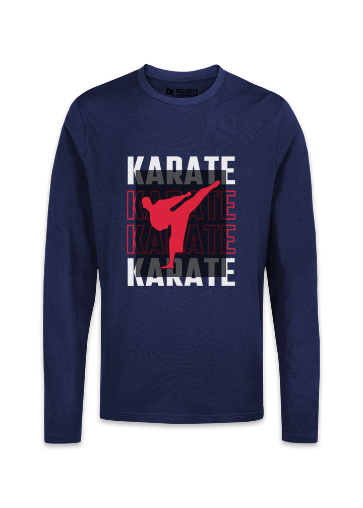 Bold Karate Kick Graphic T-Shirt