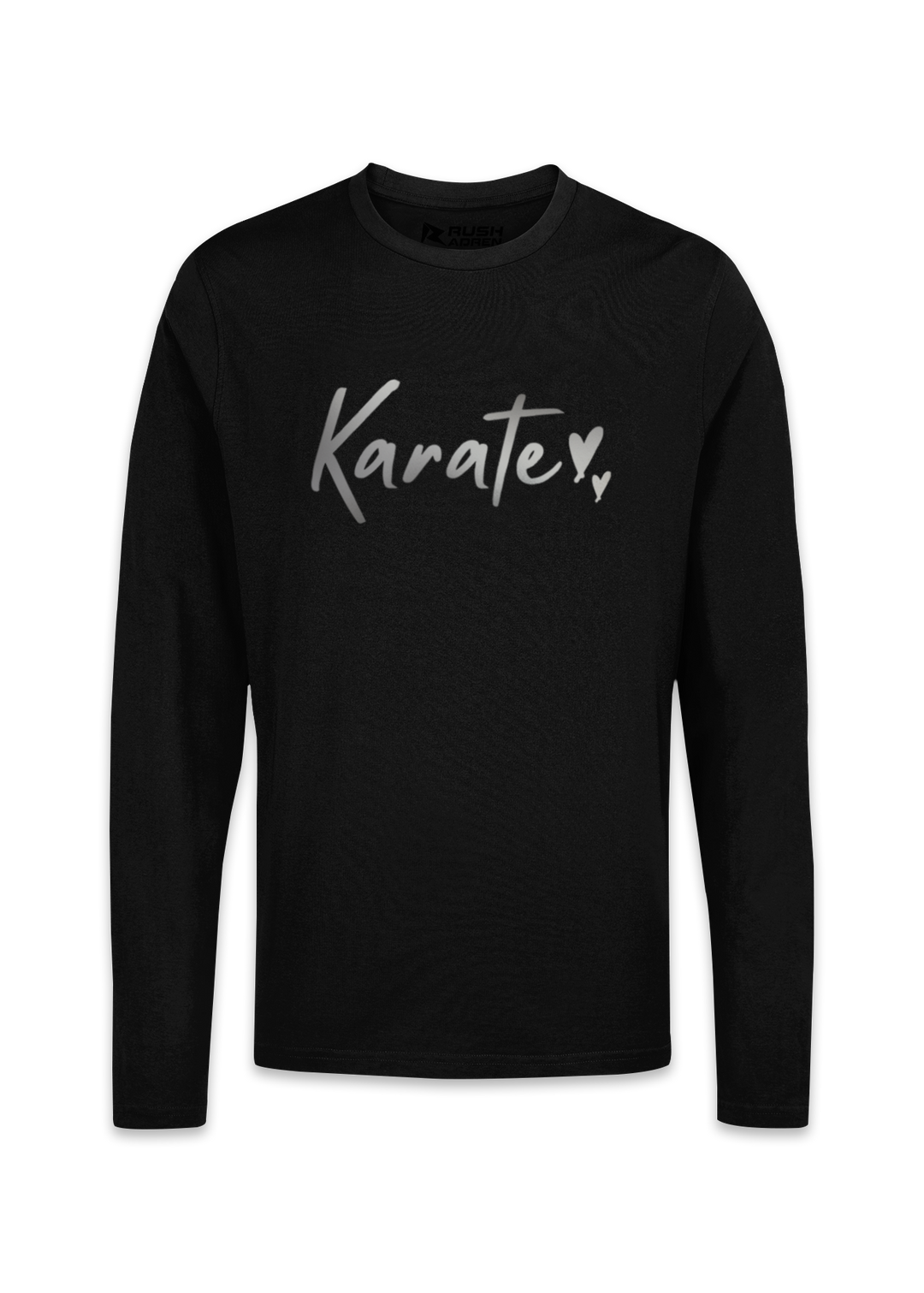 Stylish Karate Silver Script T-Shirt