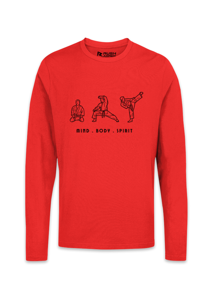 MIND BODY SPIRIT Karate Long Sleeve T-Shirt