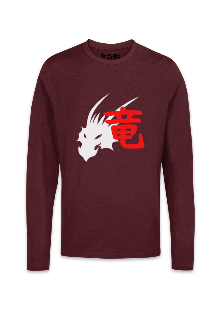 Dragon Spirit Kanji Long Sleeve T-Shirt