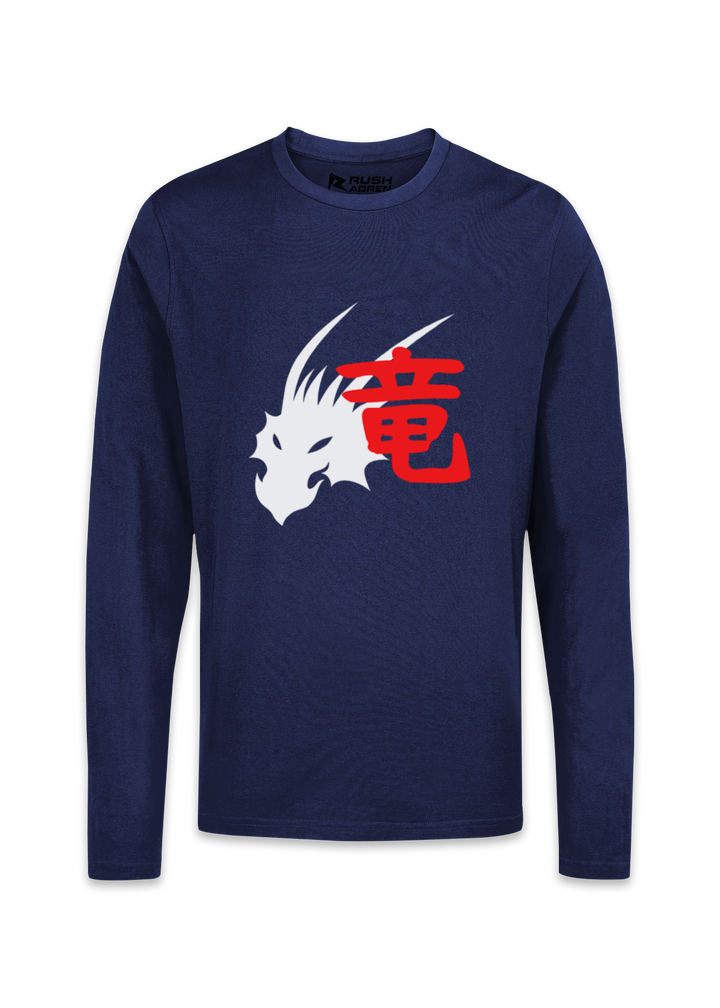 Dragon Spirit Kanji Long Sleeve T-Shirt