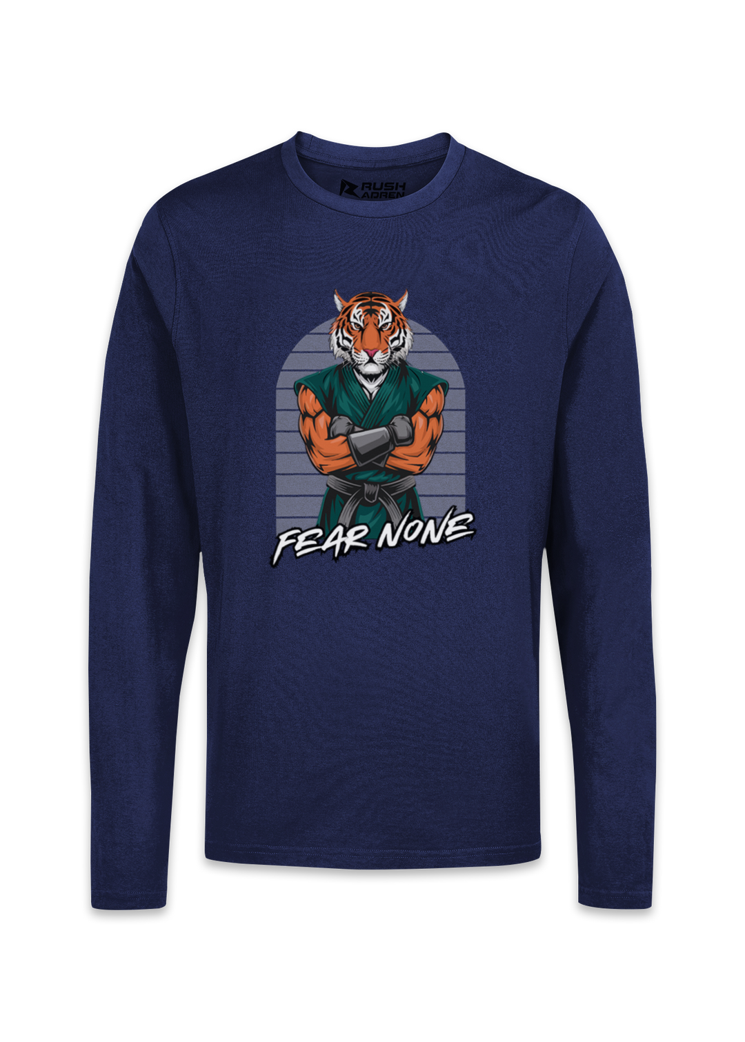 Tiger Warrior Fear None Graphic T-Shirt