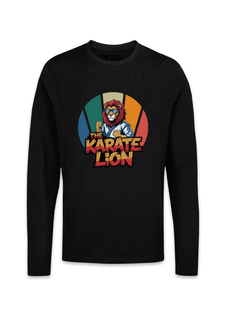 Fearless Karate Lion Graphic T-Shirt