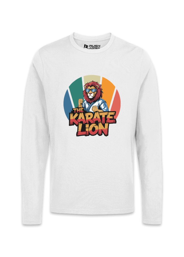 Fearless Karate Lion Graphic T-Shirt