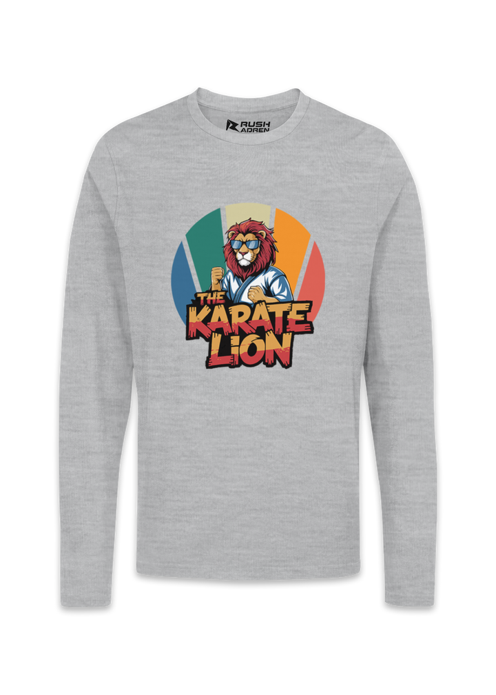 Fearless Karate Lion Graphic T-Shirt