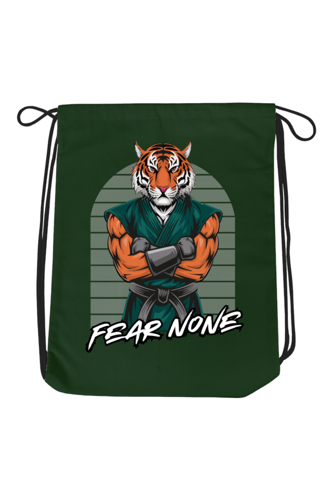 Martial Arts Bag With martial art tiger & FEAR NONE 