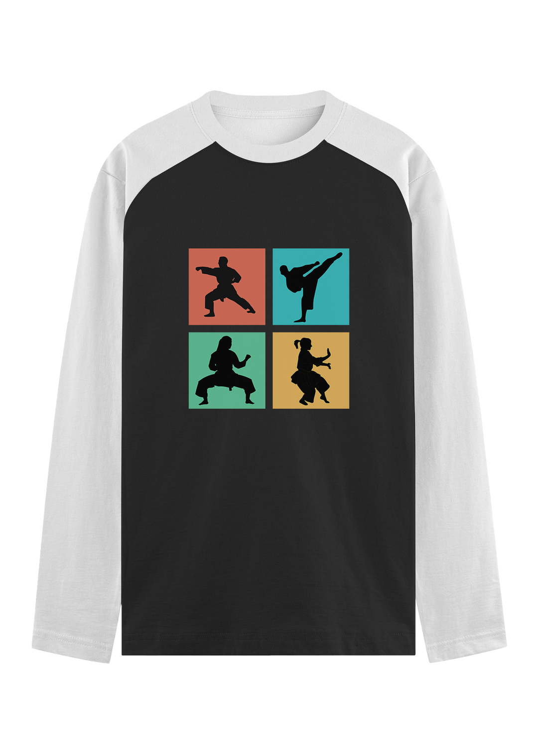 Pop Art Karate Moves Raglan T-Shirt