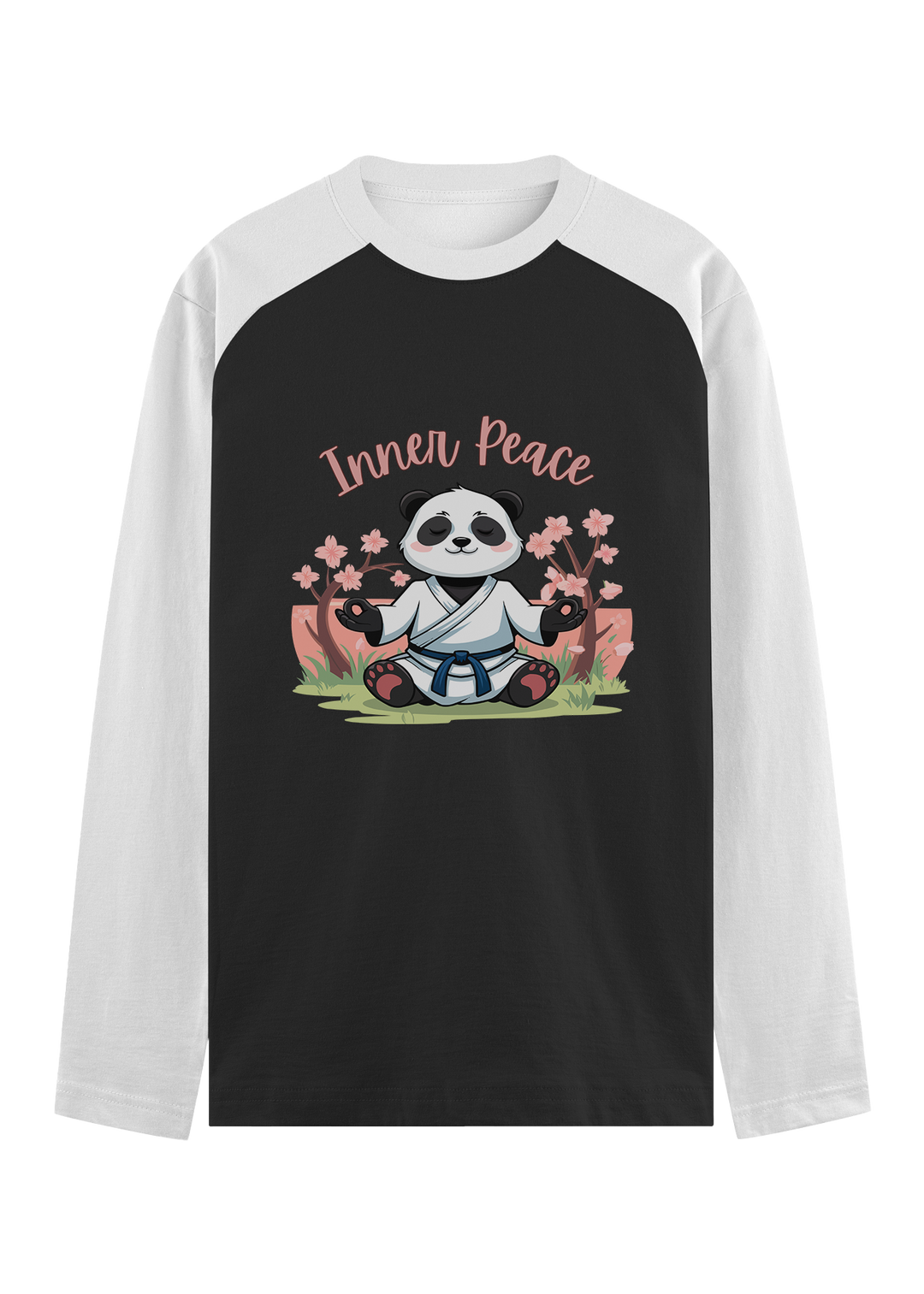 Inner Peace Panda Raglan T-Shirt