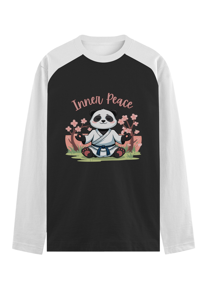Inner Peace Panda Raglan T-Shirt