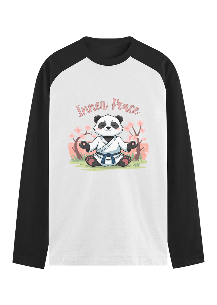 Inner Peace Panda Raglan T-Shirt