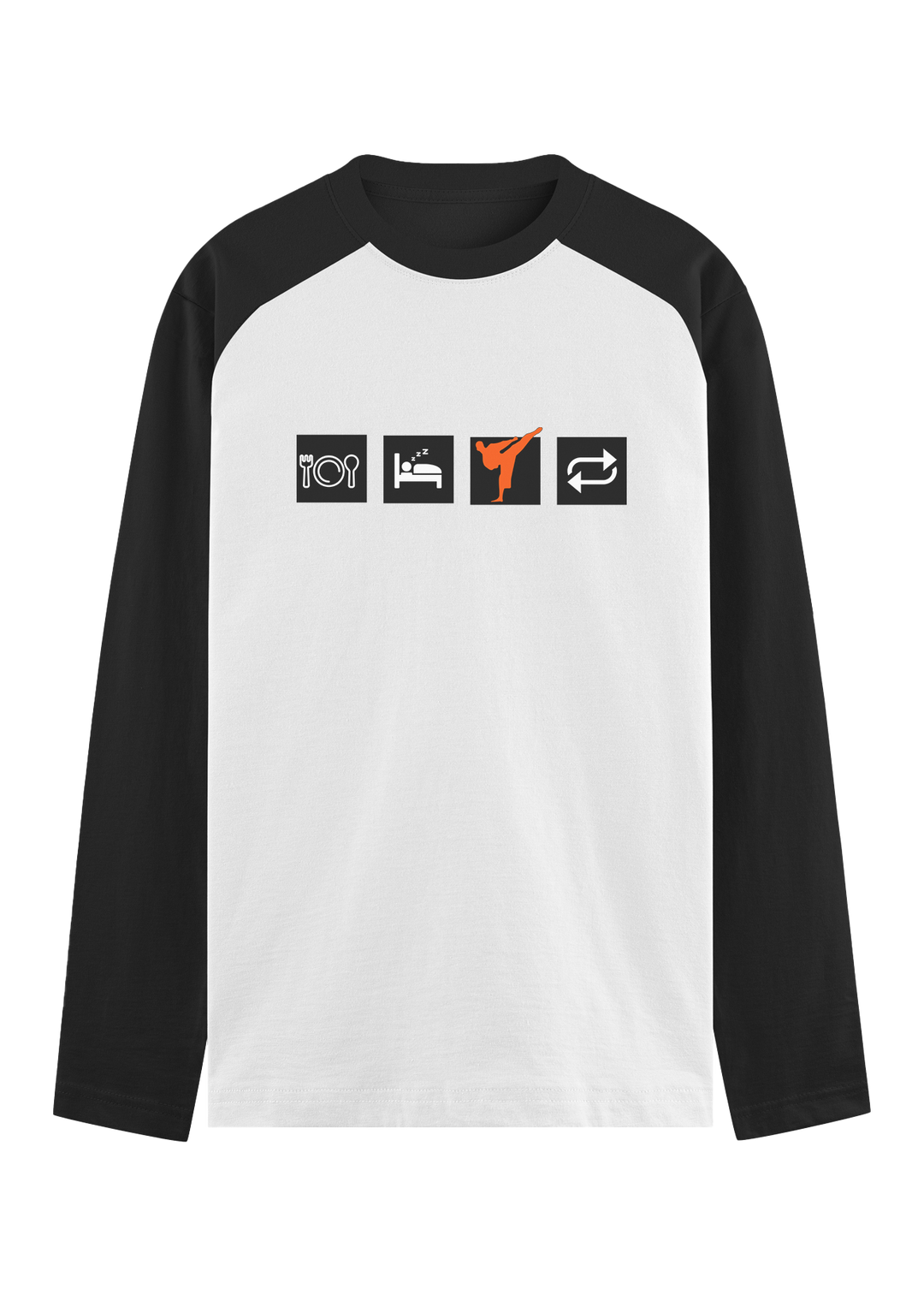 Karate Routine Raglan T-Shirt
