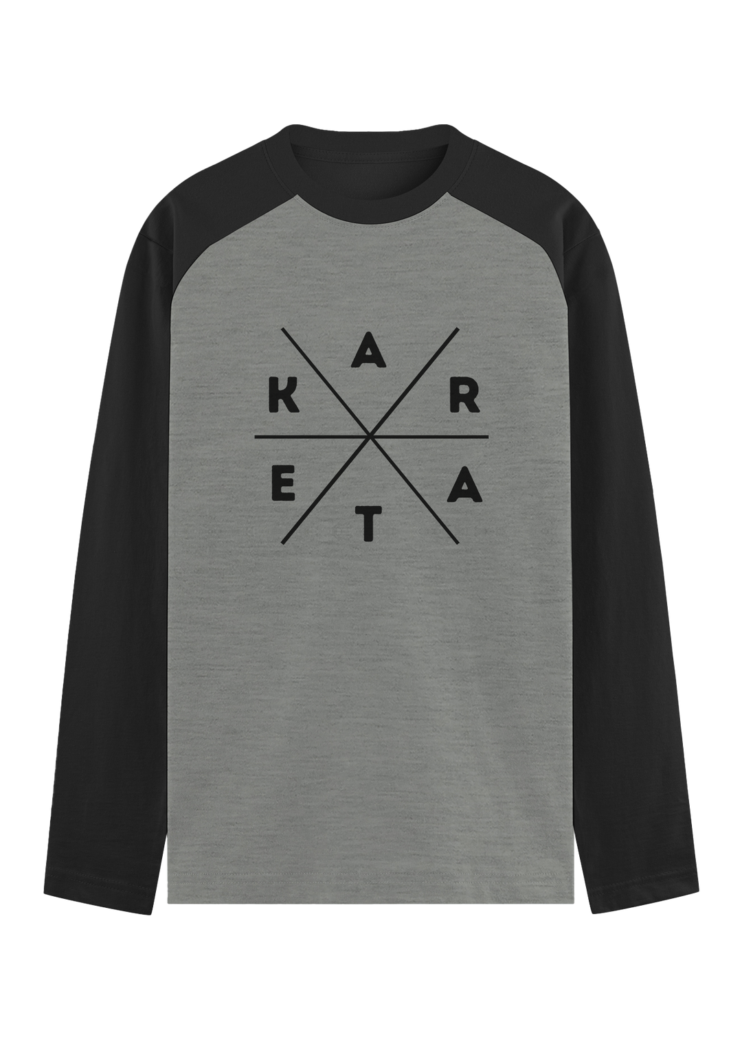 Mind Body Spirit Karate Raglan T-Shirt
