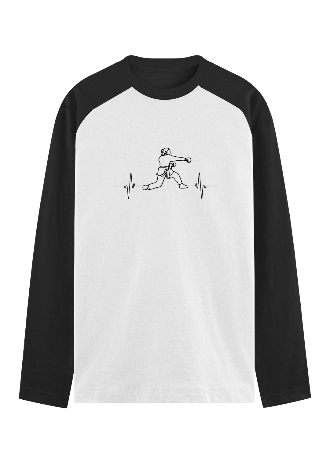 Karate Spirit Heartbeat Raglan T-Shirt