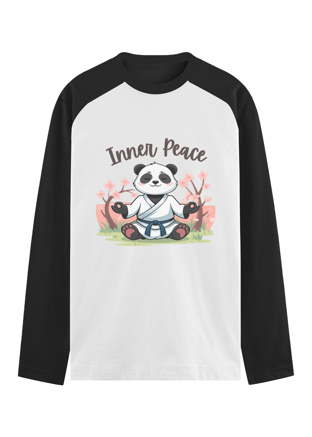 Inner Peace Panda Raglan T-Shirt