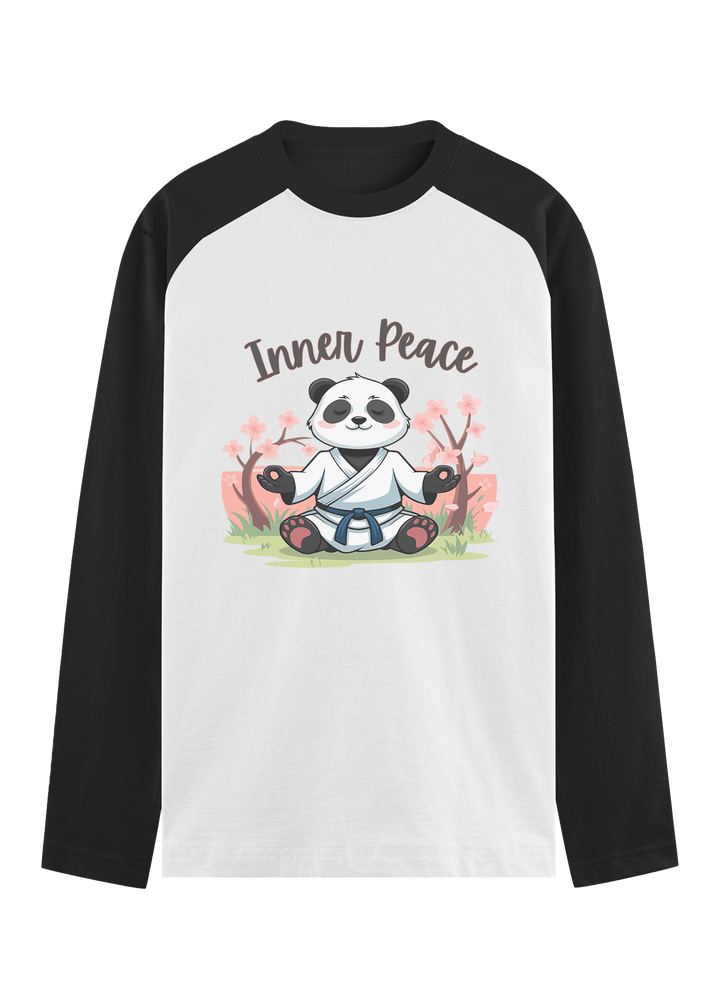 Inner Peace Panda Raglan T-Shirt